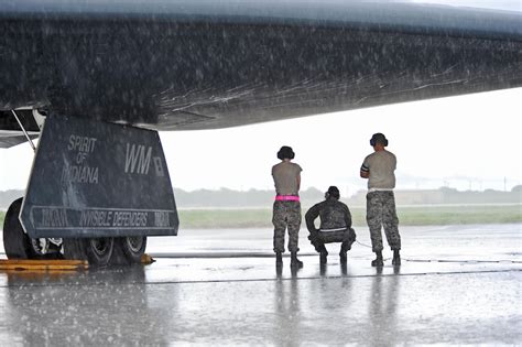 Multiple B 2 Spirits Land For Aircraft Recovery As Storm Clouds Gather [4256 × 2832] R