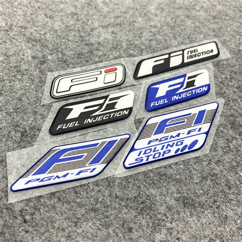 FI Emblem EFI 3D Epoxy Sticker FI EFI System Logo Jelly Gel Decal for ...
