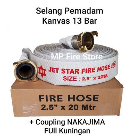 Jual Fire Hose Kanvas X Mtr Coupling Nakajima Selang Pemadam