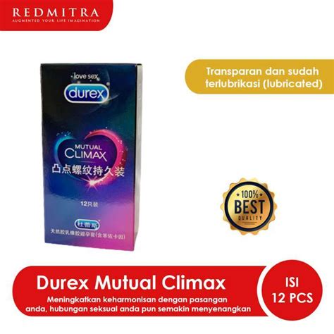 Jual ORIGINAL DUREX MUTUAL CLIMAX CONDOM KONDOM GERIGI TAHAN LAMA 12 Di