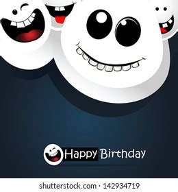 Happy Birthday Smile Card Stock Vector (Royalty Free) 142934719 ...