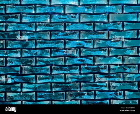 Blue Glass Bricks Abstract Illustration Stock Illustration Stock