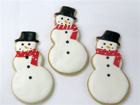 Snowman Sugar Cookies