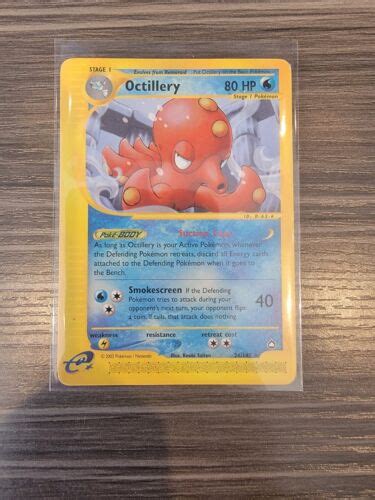 Pokemon Card Rare Ereader Octillery Aquapolis Set Lp Ebay