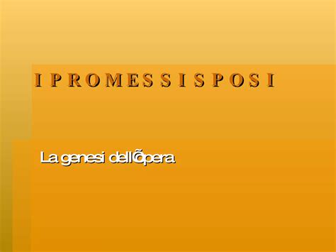 I Promessi Sposi Power Point Ppt