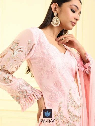 Baby Pink Embroidered Punjabi Kurta Set At Rs 254625piece