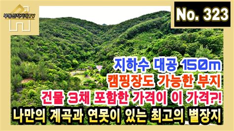 8월29일 가격인하 5000만원 나만의 계곡과 연못이 있는 건물 3채 포함한 가격 캠핑장으로도 좋은 부지 지하수 대공