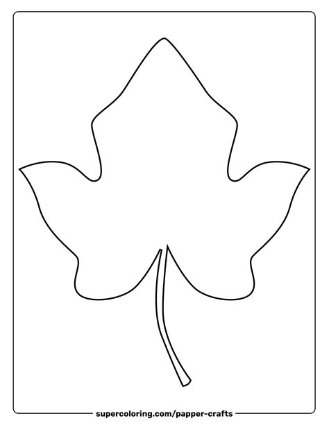 Ivy Leaf Template Free Printable Papercraft Templates