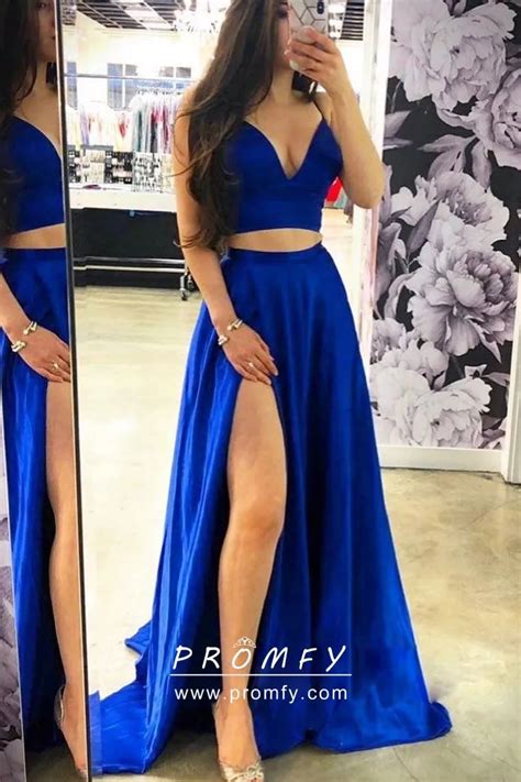 Royal Blue Two Piece Dress Dresses Images 2022