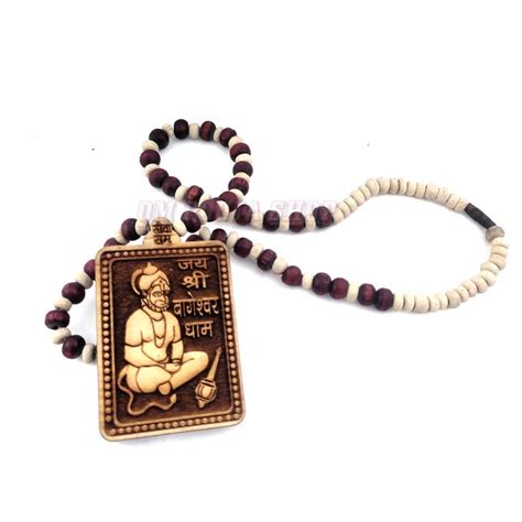 Bageshwar Dham Hanuman Locket Tulsi Mala