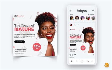 Beauty Salon And Spa Social Media Instagram Post Design Social Media