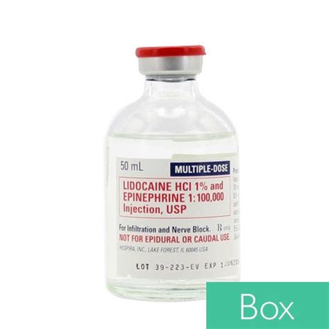 Lidocaine Hcl W Epinephrine Ml Multiple Dose Vial Ace