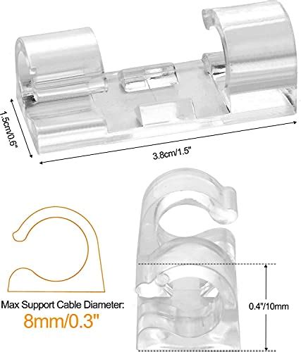 Snapklik Soulwit Pcs Self Adhesive Cable Management Clips