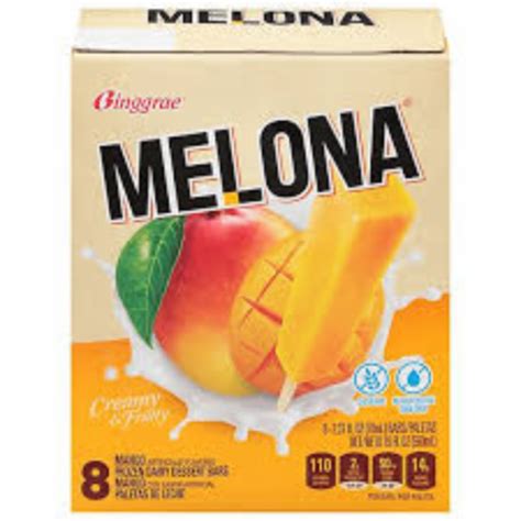 Binggrae Melona Mango Frozen Dairy Dessert Bars 8 Ct Qfc