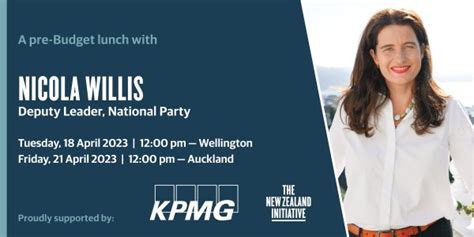 Members' Pre-Budget lunch with Nicola Willis | The New Zealand Initiative