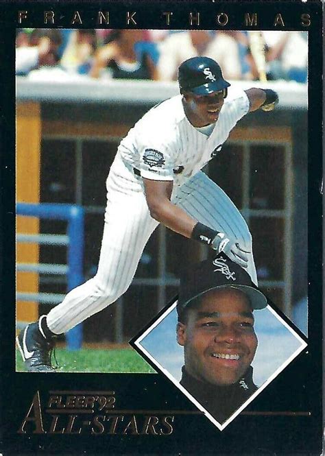 1992 Fleer All Stars Frank Thomas Chicago White Sox Ebay