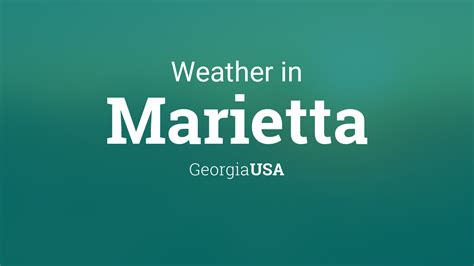 Weather for Marietta, Georgia, USA