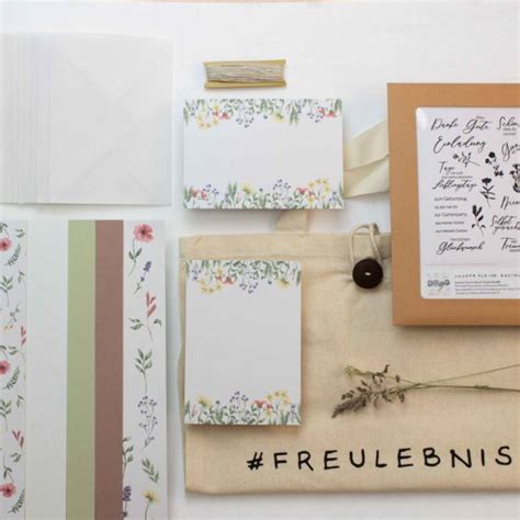 Designpapier Wiesenblumen Blau Printable Bundle Zum Ausdrucken