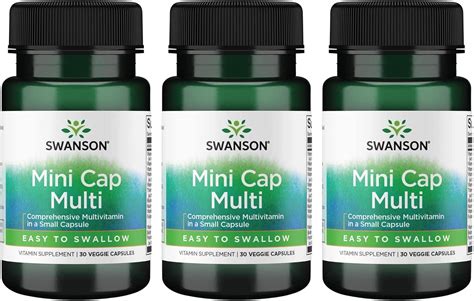 Swanson Daily Multivitamin Without Minerals 30 Veg Capsules 3 Pack Health