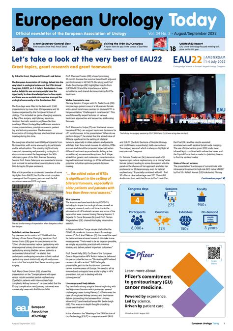 European Urology Today Vol 34 No 3 Augsept 2022 By European