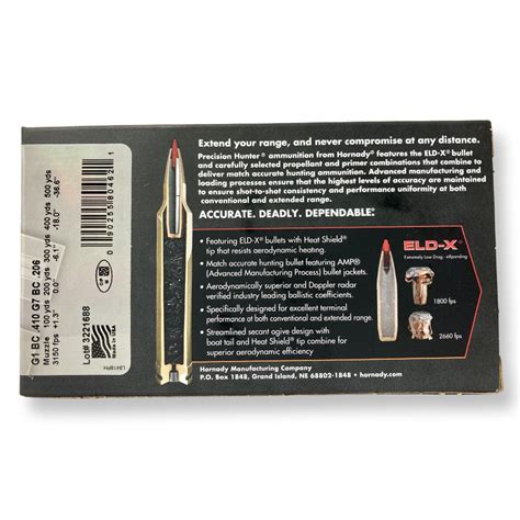 Hornady Precision Hunter 243 Win 90 Gr Eld X 20 Round Box