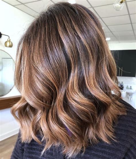 36 Prettiest Ways To Have Dark Hair With Blonde Highlights Short Hair