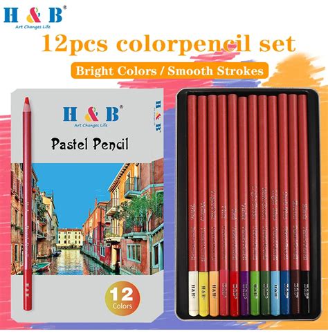 12 Colors Artist Soft Pastel Color Pencil Buy Soft Pastel Pencils