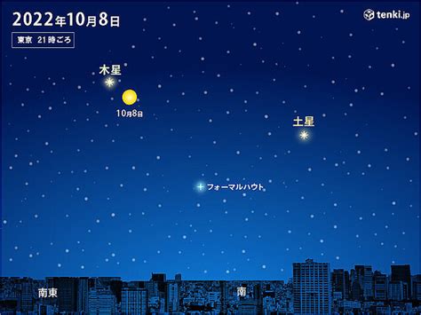 明るく輝く「木星」今夜は十三夜の月に接近 あす9日も月の近くに 10日は満月 ライブドアニュース