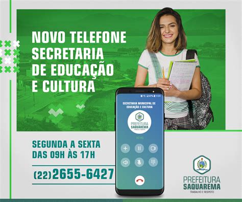 Comunicado Novo Telefone Da Secretaria De Educação E Cultura