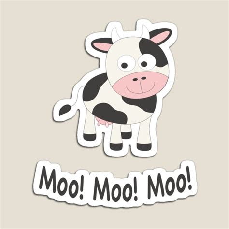 Im N For Sale Con La Obra Moo Moo Moo Cute Vaca De Dibujos Animados En