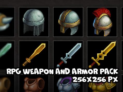 Rpg Weapon And Armor Pack 2d 아이콘 Unity Asset Store