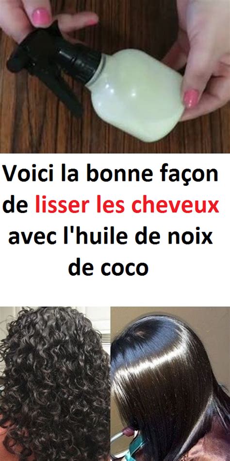 Voici La Bonne Fa On De Lisser Les Cheveux Avec L Huile De Noix De Coco