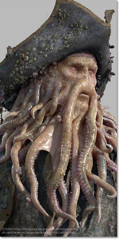 Davy Jones Pirates Of The Caribbean 2 3 Played By Bill Nighy Davy