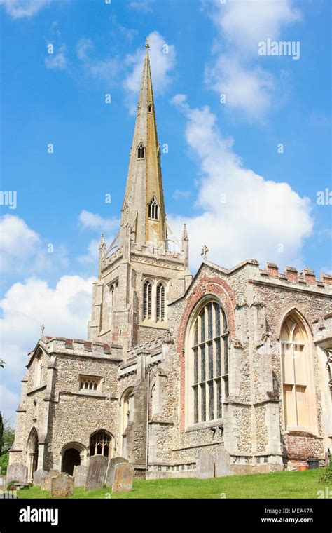 Parish Church Of St John The Baptist With Our Lady And St Laurence Thaxted Essex England