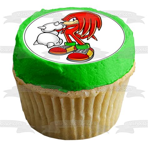 Sonic The Hedgehog Knuckles The Echidna Edible Cake Topper Image