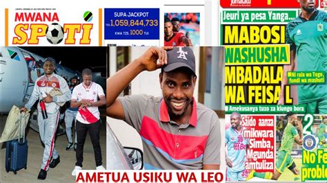 Magazeti Ya Simba Yampokea Mchezaji Usiku Wa Leo YouTube