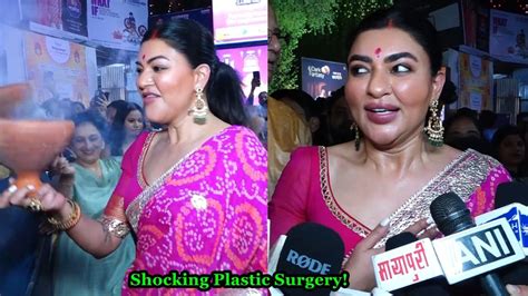 Sushmita Sen Looks Unrecognizable At Durga Puja After Her Plastic