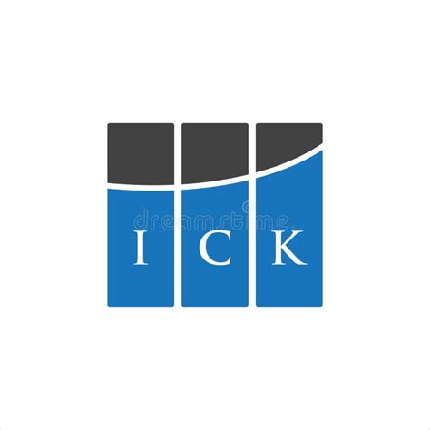 Ick Letter Logo Design On White Background Ick Creative Initials