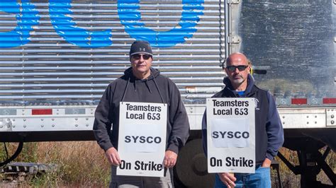 Striking Sysco Drivers Picket In Bow Manchester Epping