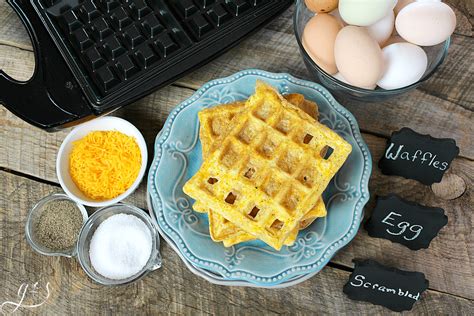 Scrambled Egg Waffles GF Clean Eating Grounded Surrounded