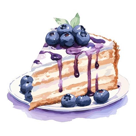 Dessert Sucré Dans Un Style Aquarelle Clip Art Aquarelle Ensemble De