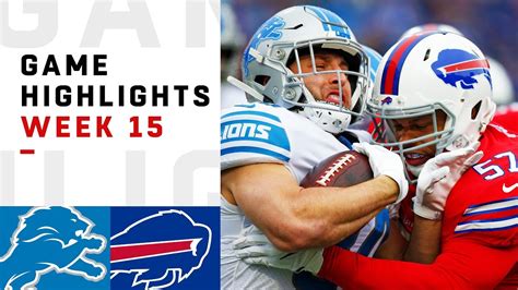 Lions Vs Bills Week 15 Highlights Nfl 2018 Youtube