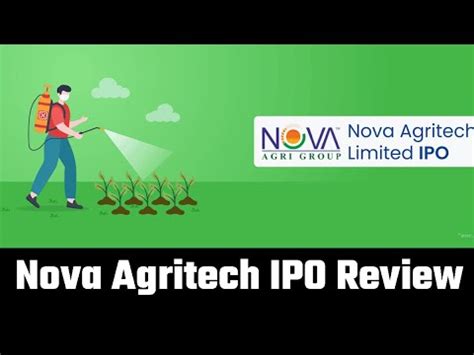 Nova Agritech IPO Review Nova Agritech Ipo Latest Gmp Apply Or Not