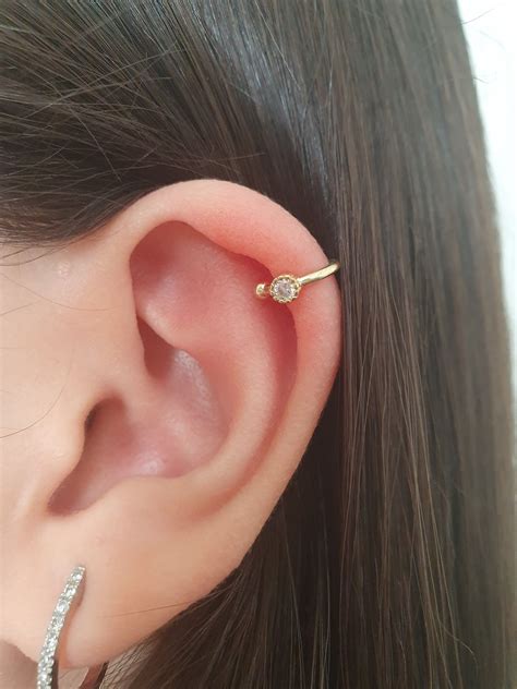 Dainty Helix Cuff Gold Helix No Piercing Fake Helix Piercing Helix Cuff