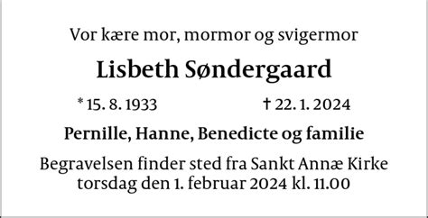 D Dsannonce Lisbeth S Ndergaard K Benhavn S D Dsannoncer Dk