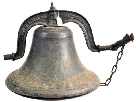 Antique Cast Iron 3 Churchschool Bell