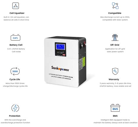 25 6V 100Ah LiFePO4 Solar Lithium Battery Wall Mounted 4000 Cycles