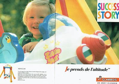 publicité Advertising 0923 1991 Clairbois jeux jouets aeroclub 2 pages