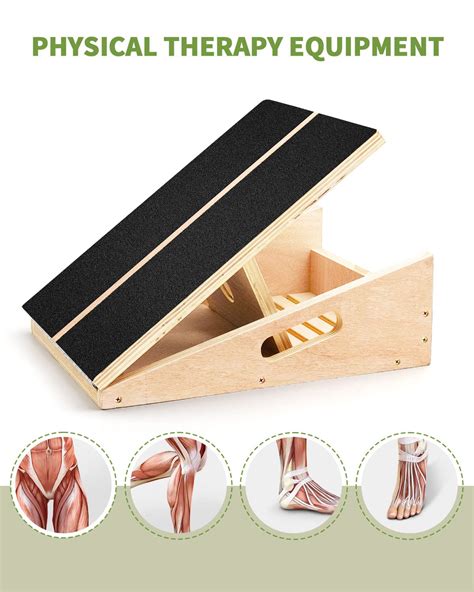 Snapklik Professional Wooden Slant Board Calf Stretcher Slant