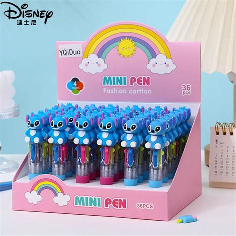 Stylo Bille Quatre Couleurs CAN O Et Stitch Dessin Anim Disney Tudiant